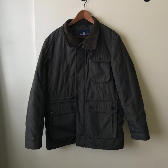 EREDI PISANO Size M Grey Polyester Zip Jacket - Picture 2 of 11